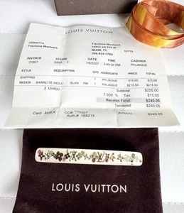 Gorgeous Vintage Authentic ❤️ Louis Vuitton Hair 👑 Inclusion Barrette M65406 - Picture 1 of 8