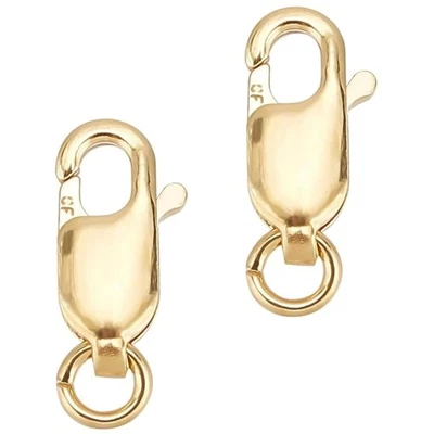 2 broches de langosta rellenos de oro 14K de 14 mm - elementos esenciales para hacer joyas sin deslustre Foto 1 de 4