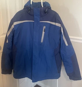 LL Bean Jacket Adult L Blue/ Gray  Full Zip Puffer Lined Ski Jacket OJNH4 Men’s - Picture 1 of 8