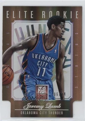 2012-13 Elite Elite Rookie Status Gold Troquelado/24 Jeremy Lamb #263 Rookie RC Foto 1 de 2