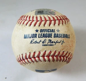 2022 New York Mets Miami Marlins Game Used Baseball Edward Cabrera Naquin Ball - Picture 1 of 5