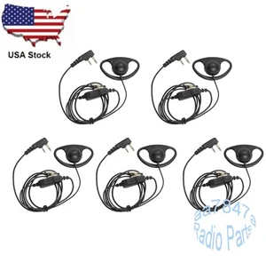 Lot5 D Style Earpiece Headset For IC-F3001 F4001 F3011 F4011 F3026 F4026 Radio - Picture 1 of 5
