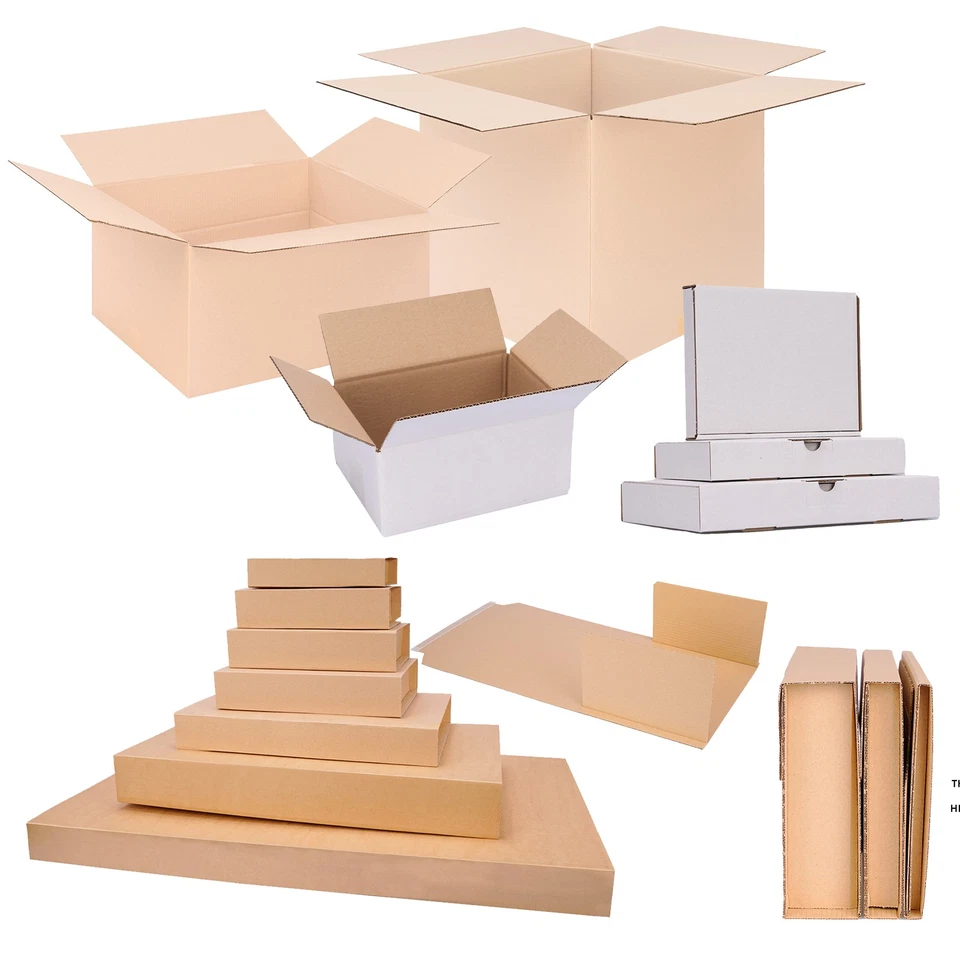 Boîtes en carton, boîtes aux lettres, emballages pour livres, tube postal carré  - Photo 1/1