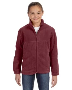 Harriton M990Y Youth Full-Zip Fleece - Picture 1 of 12