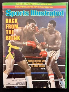 Sports Illustrated November 16, 1981 LARRY HOLMES Comes Off the Canvas - Picture 1 of 3