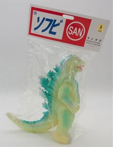 NEW Marusan GODZILLA 9 inch. vs. Kong Vinyl Figure Blue Sofubi 2003 JAPAN - Picture 1 of 12