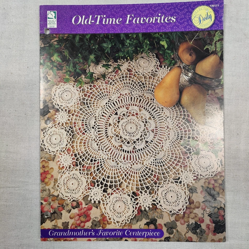 Rare 1998 Vtg Old-Time Favorites Doily Centerpiece Crochet Pattern Rosanne Kropp - Image 1 of 4