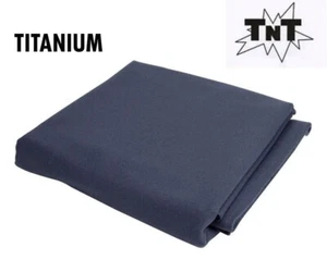 TNT Billiard Pool Table Felt Cloth w/Teflon 9' Cut Bed & Rails * Titanium * - Picture 1 of 1