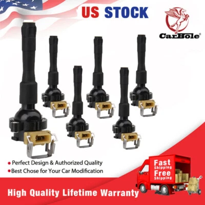 Bobinas de encendido 6 piezas UF300 para BMW 323i 325i 328i 330i 525i 528i 530i M3 M5 E46 Foto 1 de 4