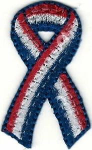 Support the USA Americana Ribbon Embroidery Patch - Picture 1 of 1