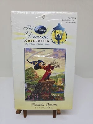 Rare Find Thomas Kinkade Fantasia Disney Mickey Cross Stitch Kit MCG 52561 D39 - Image 1 of 4