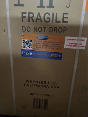 Whynter Beverage Refrigerator With Lock - Stainless Steel 90 Can Capacity — 第 1/2 张图片