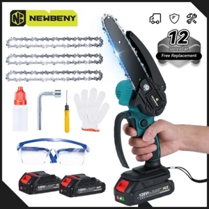For Makita Electric Cordless Chainsaw One-hand Saw Wood Pruning Cutter 2Battery - Picture 1 of 10