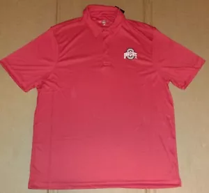Ohio State Buckeye Scarlet & Gray Brand Red Polo Shirt Herren XL Neu mit Etikett - Bild 1 von 5