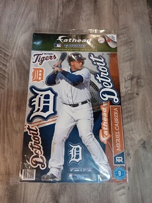 2017 Miguel Cabrera Fathead Teammate 8" X 17" Detroit Tigers 9 Decals Peel&Stick - Image 1 of 4