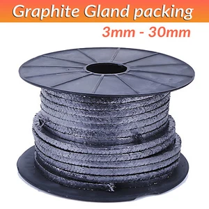 Gland Packing Graphite/Rope/Braided Shaft And Stem Usage 3mm-30mm Sold Per Metre - Picture 1 of 18