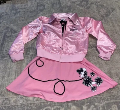 Girls Spirit 万圣节甜美服装 法国贵宾犬礼服夹克 尺寸 L 12-14 — 第 1/4 张图片