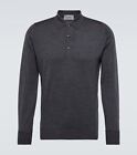 John Smedley Cotswold Long-Sleeved Polo Shirt Sz XXL 100% Merino Wool