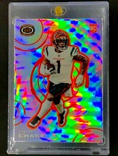 JA'MARR CHASE ROOKIE REFRACTOR SILVER PRIZM RC Card 2021 Holo Non Auto - BENGALS