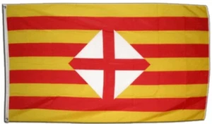 Fahne Spanien Barcelona Flagge katalanische Hissflagge 90x150cm - Picture 1 of 1