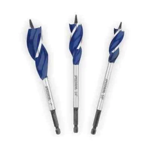 3041003 Irwin Max Speed Tri Flute 6" Bohrer Bit Set für Holz, 3 Stück 1" 3/4" 5/8" - Bild 1 von 3