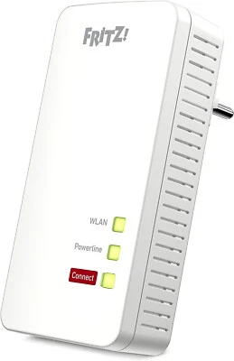 AVM FRITZ!Powerline 1260 Single-Zusatz-Adapter 1.200 MBit/s mit WLAN und LAN ! - Bild 1 von 4