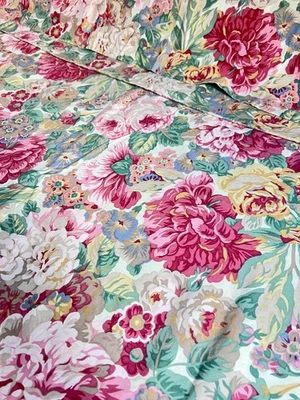 Vintage Sanderson Floral Single Duvet Covet And Pillowcase - Image 1 of 4