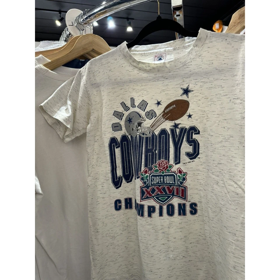 Camiseta De Colección 1992 NFL Dallas Cowboys AOP Superbowl Champions Talla Juvenil XL Foto 1 de 4