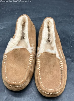 Chinelos Ugg Mocassim Unissex Adulto Marrom - EUA 8 - Imagem 1 de 4