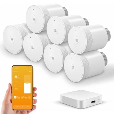 Smart Thermostat WiFi Heizkörperthermostat Smart mit Tuya-App Alexa & Google DHL - Bild 1 von 4