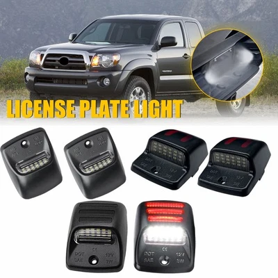 2x Luz de matrícula LED roja blanca para Toyota Tundra 1120LM 2000-2013 Foto 1 de 4