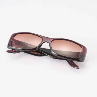 DIOR Mujer Gafas de Sol Oblongas Delgadas Marca Morada En Ambos Lados 4 Pétalos Foto 1 de 3