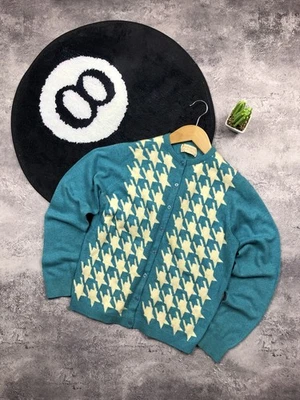 Cárdigan de lujo vintage de cachemir con etiqueta amarilla de Burberry Foto 1 de 4