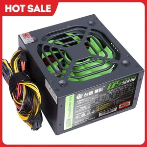 Desktop PSU Silent ATX Power Supply Dual 6Pin 2 SATA Six Protection for Computer - Afbeelding 1 van 11