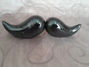 Keramik Schnurrbart Salz und Pfefferstreuer - Bild 1 von 3