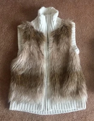 NIÑAS JUSTICIA SUÉTER CHALECO TALLA 10 PIEL SINTÉTICA SUPER ELEGANTE ¡¡¡¡EXCELENTE!!!!! Foto 1 de 4