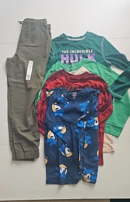 Boys Lot Of 5 Bundle jumping Beans Long Sleeve Jogger Pants Size 10 NWT - Image 1 of 3