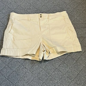 Un nuovo giorno pantaloncino donna taglia 18 giallo elasticizzato tasche tela outdoor - Foto 1 di 10