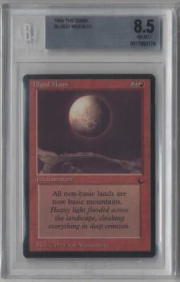1994 Magic The Gathering The Dark Blood Moon BGS 8.5 NM-MT+ Uncommon 1 Red - Image 1 of 2