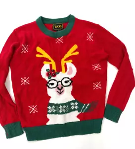 Taxi Lama Weihnachten süßer / hässlicher Pullover Gr. L Damen - Bild 1 von 7