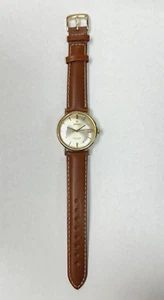 Reloj OMEGA Seamaster De Ville Vintage Oro 14kt Relleno Automático Correa Cuero - Imagen 1 de 14