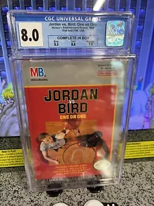1989 Nintendo NES Michael Jordan vs Larry Bird One on One Graded CGC 8.0 🐐 🐐 - Picture 1 of 10