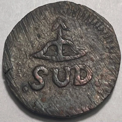 MEXICO - Morelos - Hammered 2 Reales 1813 - SUD - Km-226.1 - RARE! - Image 1 of 2