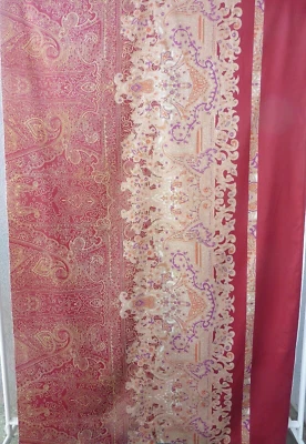Bassetti Satin Stoff Michelle bordeaux, ca. 270x70cm 100% Baumwolle