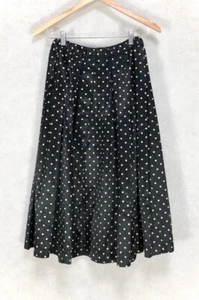 COMME des GARCONS Polka Dot Long Skirt Black size S Used From Japan - Picture 1 of 10