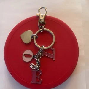Purse handbag Tag reads LOVE Valentine Charm Key Fob - Picture 1 of 2