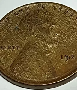 1929 P Lincoln Wheat Cent .1C , Plating/ Annealing Mint Error “ Woody “ - Picture 1 of 3