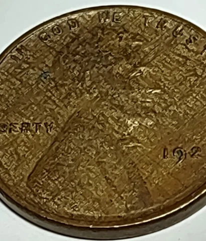 1929 P Lincoln Wheat Cent .1C , Plating/ Annealing Mint Error “ Woody “ Cover