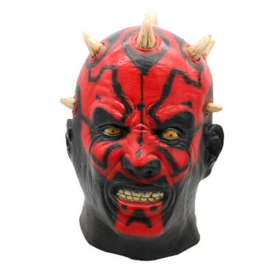 Star Wars Cosplay Darth Maul Sith Mask Full Head Halloween Masquerade Mask Props - Image 1 of 4