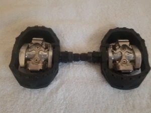 MID SCHOOL BMX  SHIMANO PD-424 9/16 CLIPLESS PEDALS  MTB SPD GREAT CONDITION - Picture 1 of 4